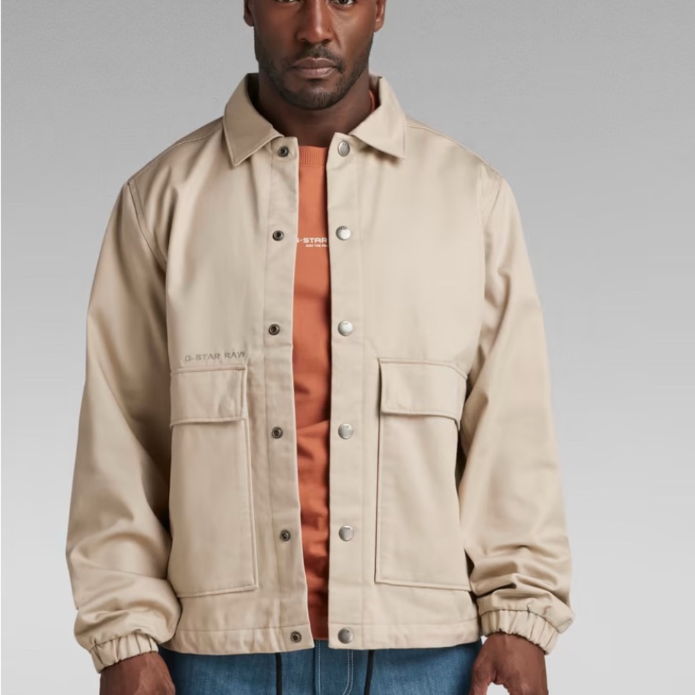 G-Star Men's Beige Shirt Jacket Sz M‎